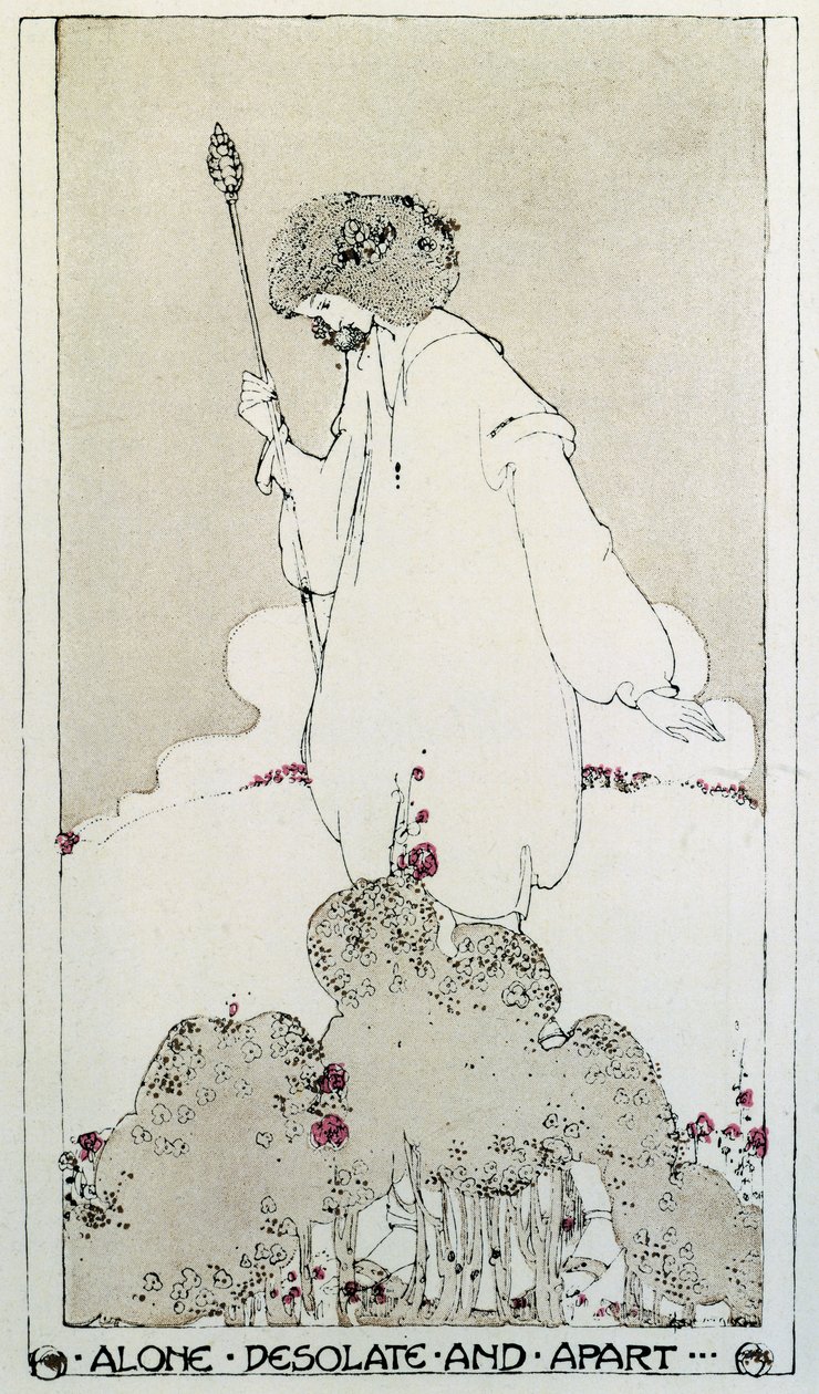 Ilustrace k básni Adonais, Elegie o smrti Johna Keatse od Percy Bysshe Shelley