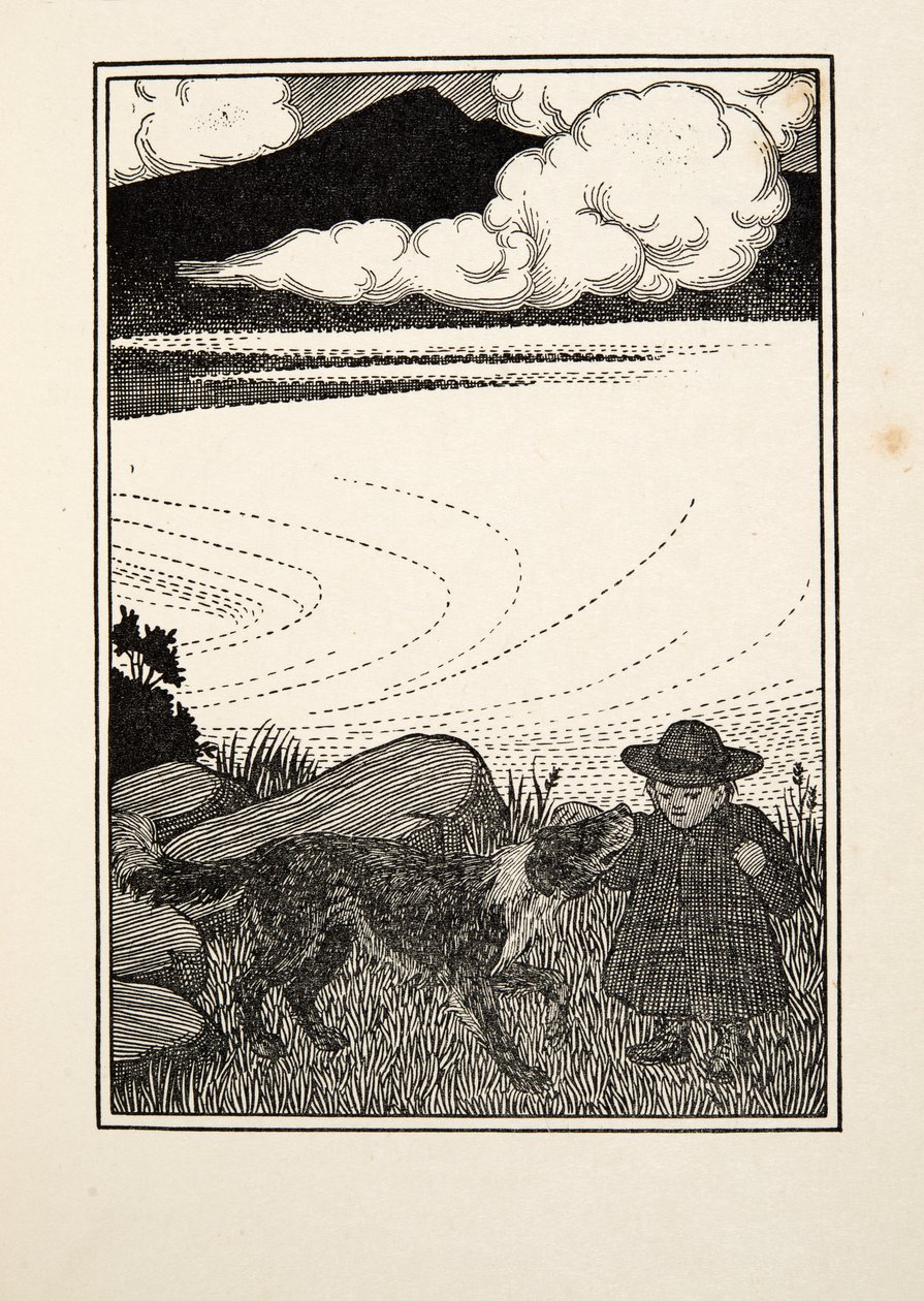 Zachráněné dítě, ze Sto anekdot o zvířatech, hospoda. 1924 od Percy J. Billingshurst