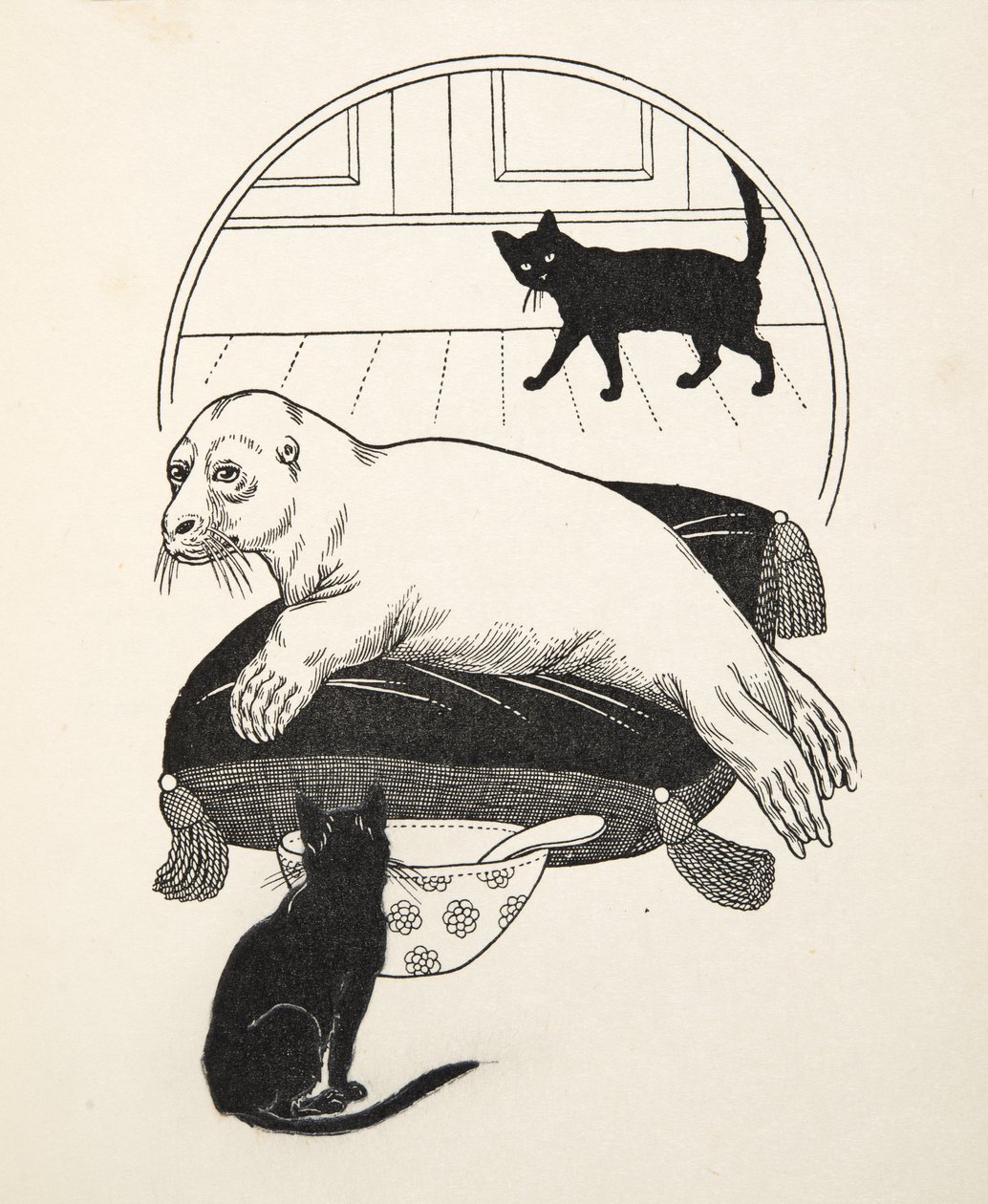 Domestikovaný tuleň, ze sta anekdot o zvířatech, pub. 1924 od Percy J. Billingshurst