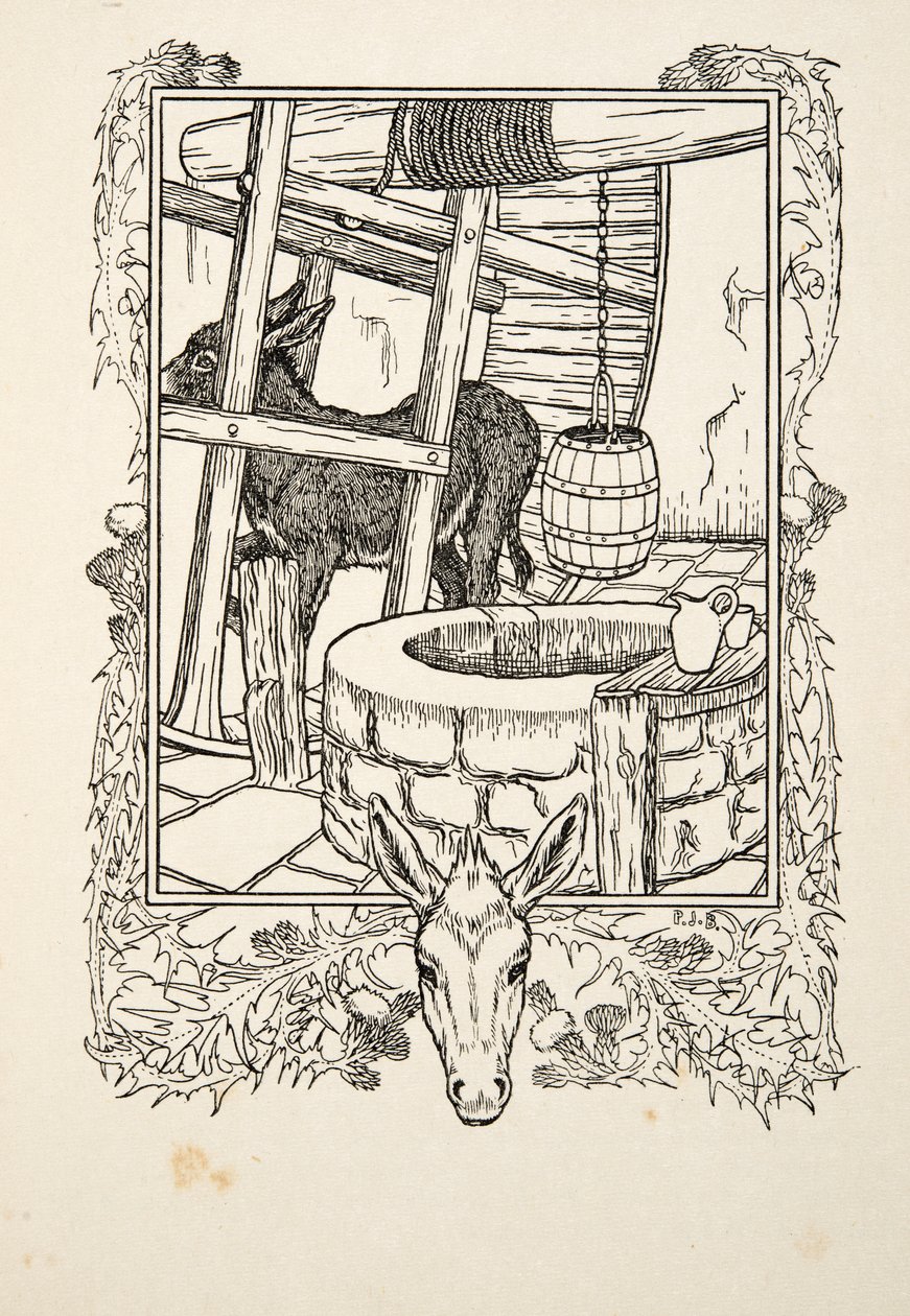 Kreslení vody, ze sta anekdot o zvířatech, hospoda. 1924 od Percy J. Billingshurst