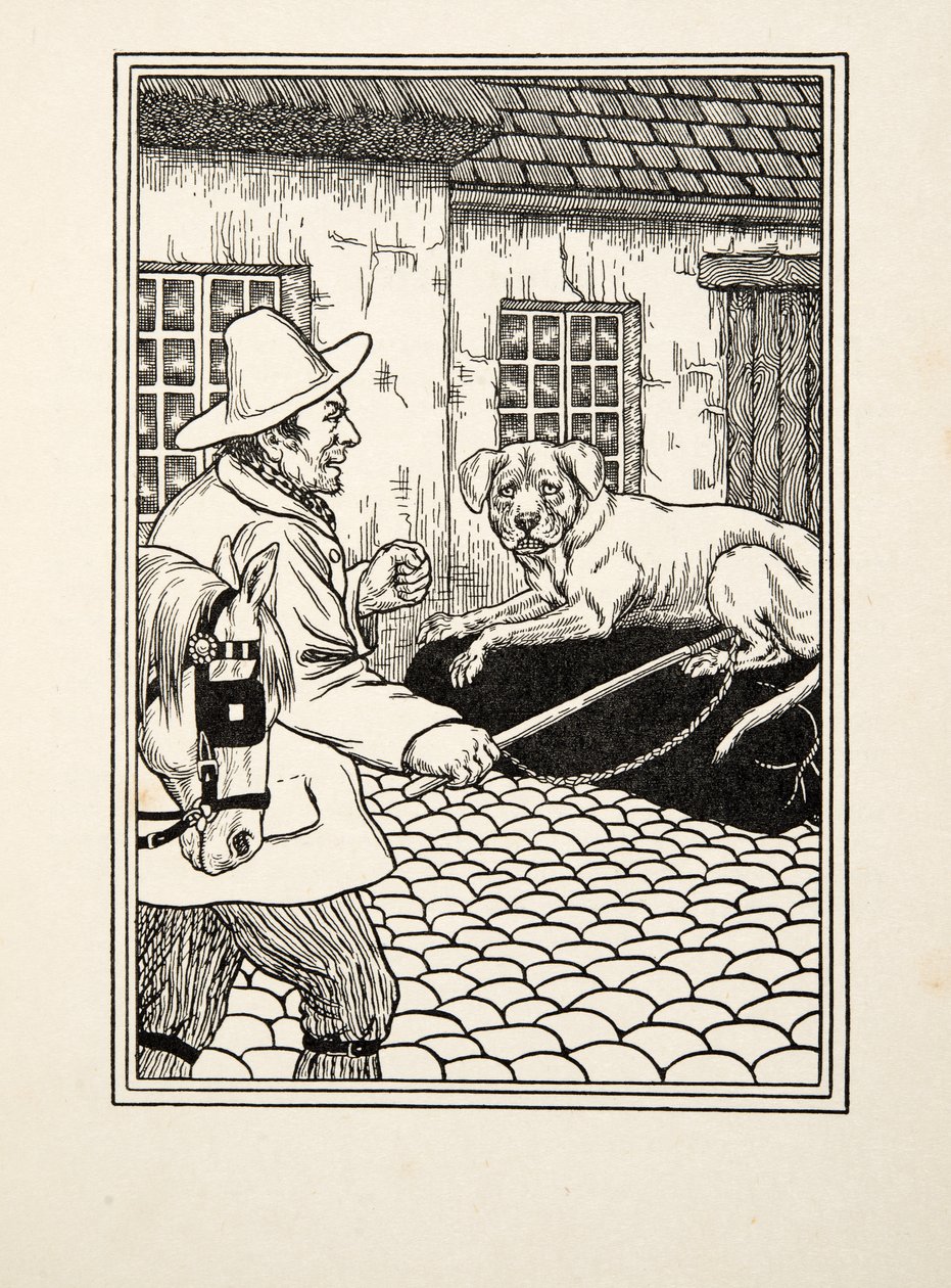 Immovable Fidelity, od Sto anekdot o zvířatech, hospoda. 1924 od Percy J. Billingshurst
