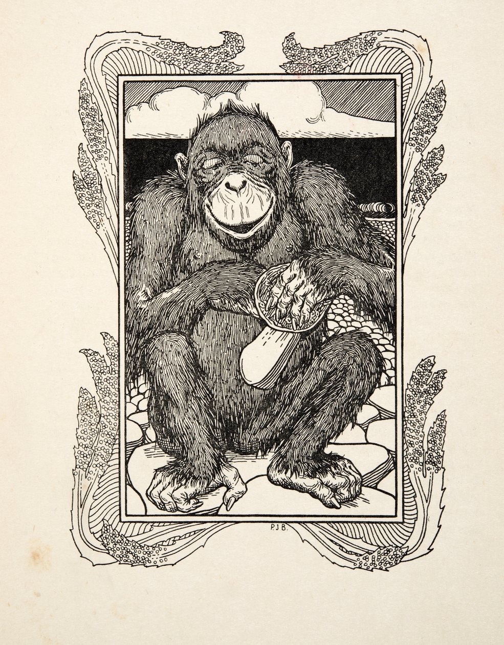 Oyster Opening, od Sto anekdot o zvířatech, hospoda. 1924 od Percy J. Billingshurst