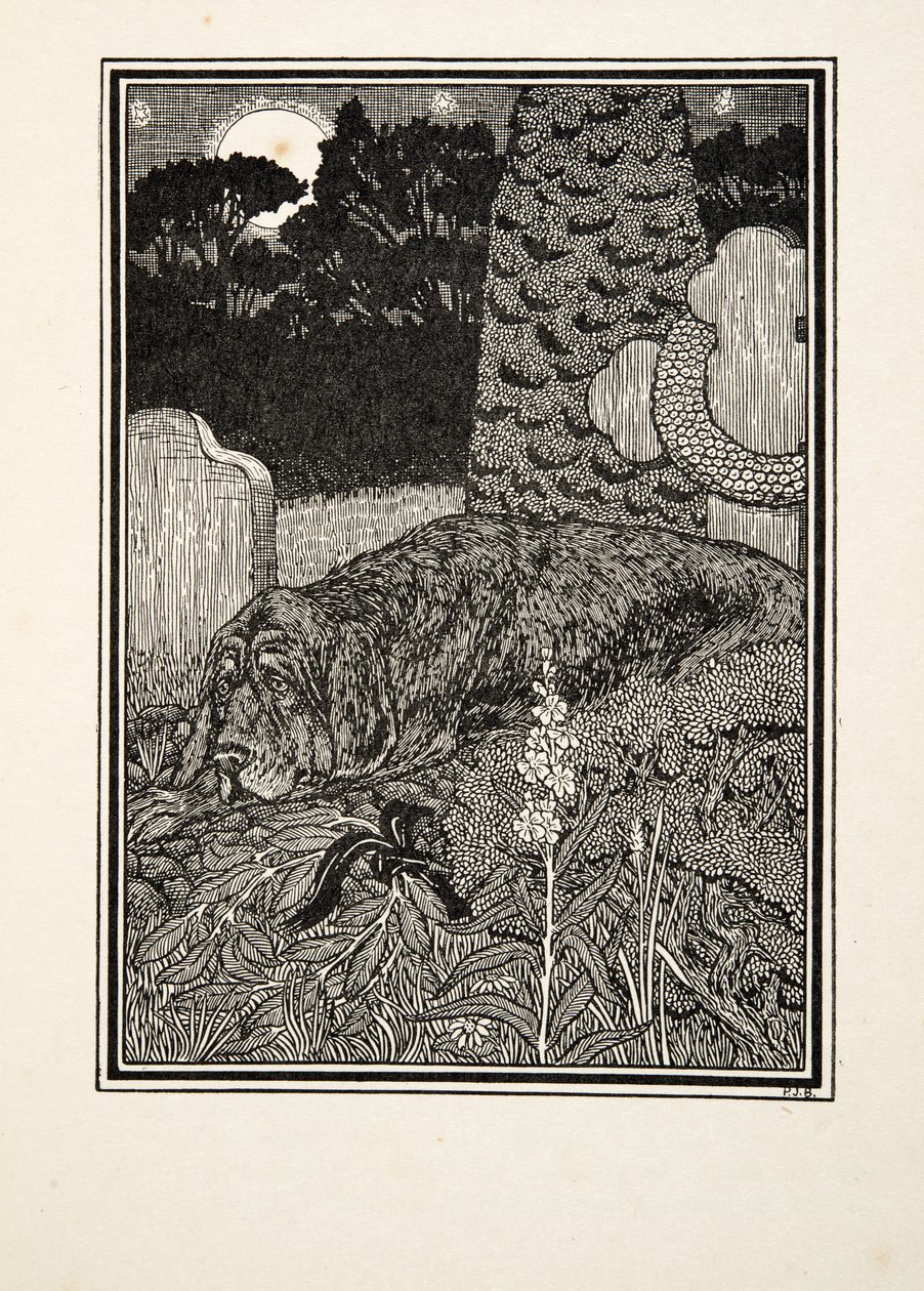 The Pes of Montargis, ze Sto anekdot o zvířatech, hospoda. 1924 od Percy J. Billingshurst