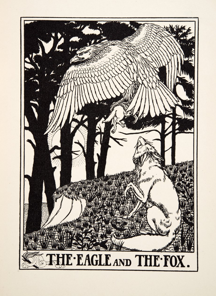 Orel a liška, ze sta Ezopových bajek, pub.1903 od Percy J. Billingshurst