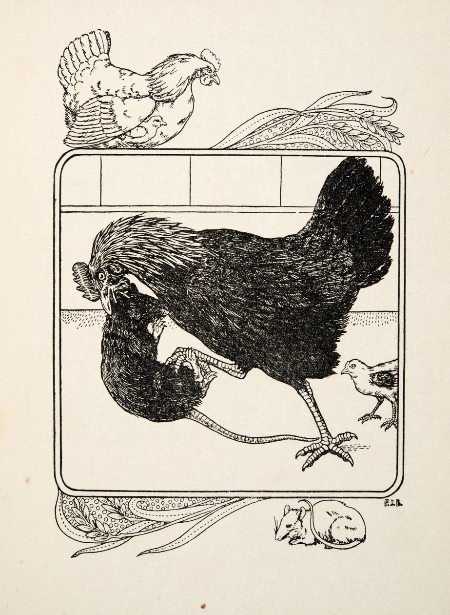 Hrdinství slepice, ze Sto anekdot o zvířatech, hospoda. 1924 od Percy J. Billingshurst