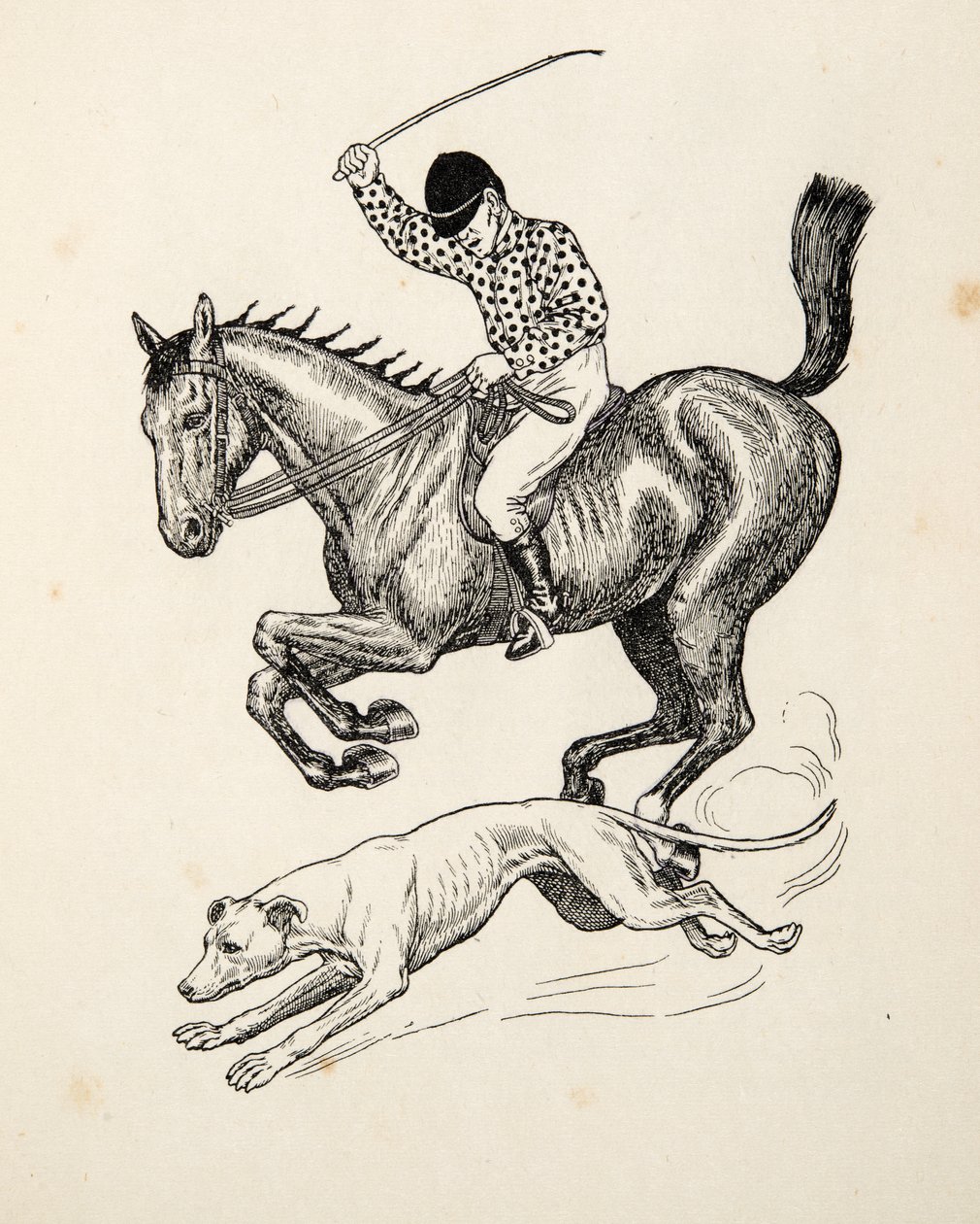 Kůň a chrt, ze Sto anekdot o zvířatech, hospoda. 1924 od Percy J. Billingshurst