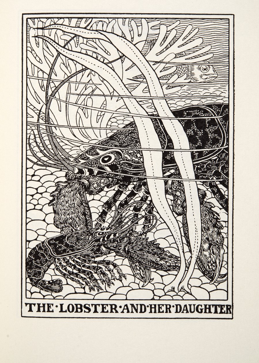 Humr a její dcera, z Fontaine Fables, hospoda. 1905 od Percy J. Billingshurst