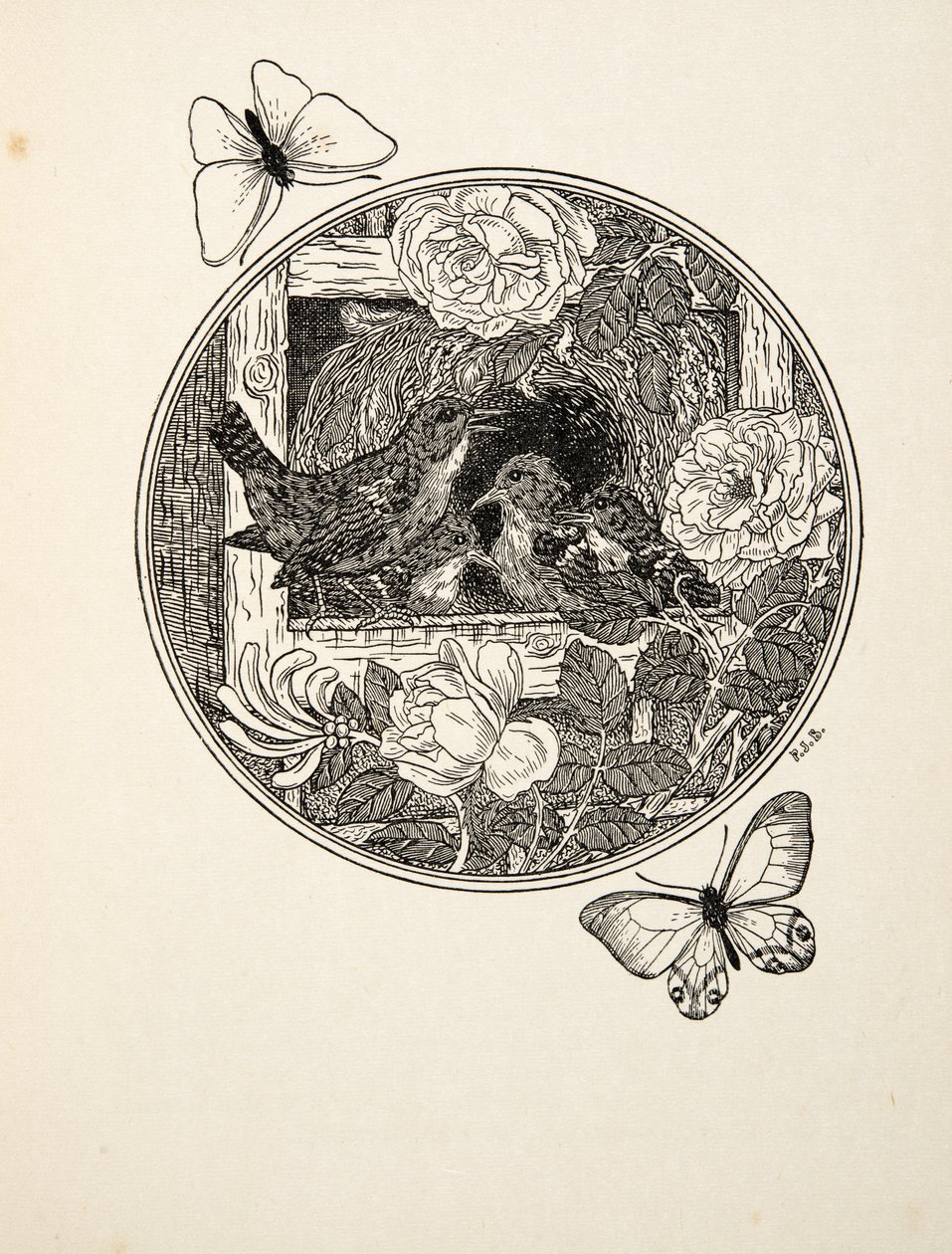 Wrens Learning to Sing, ze Sto anekdot o zvířatech, hospoda. 1924 od Percy J. Billingshurst