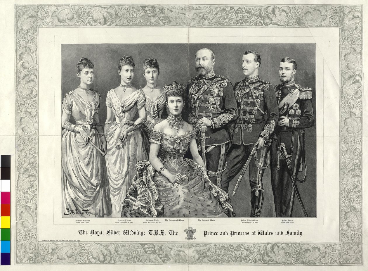 Pozdější anglický král Britská královská rodina 1888 od Percy Macquoid