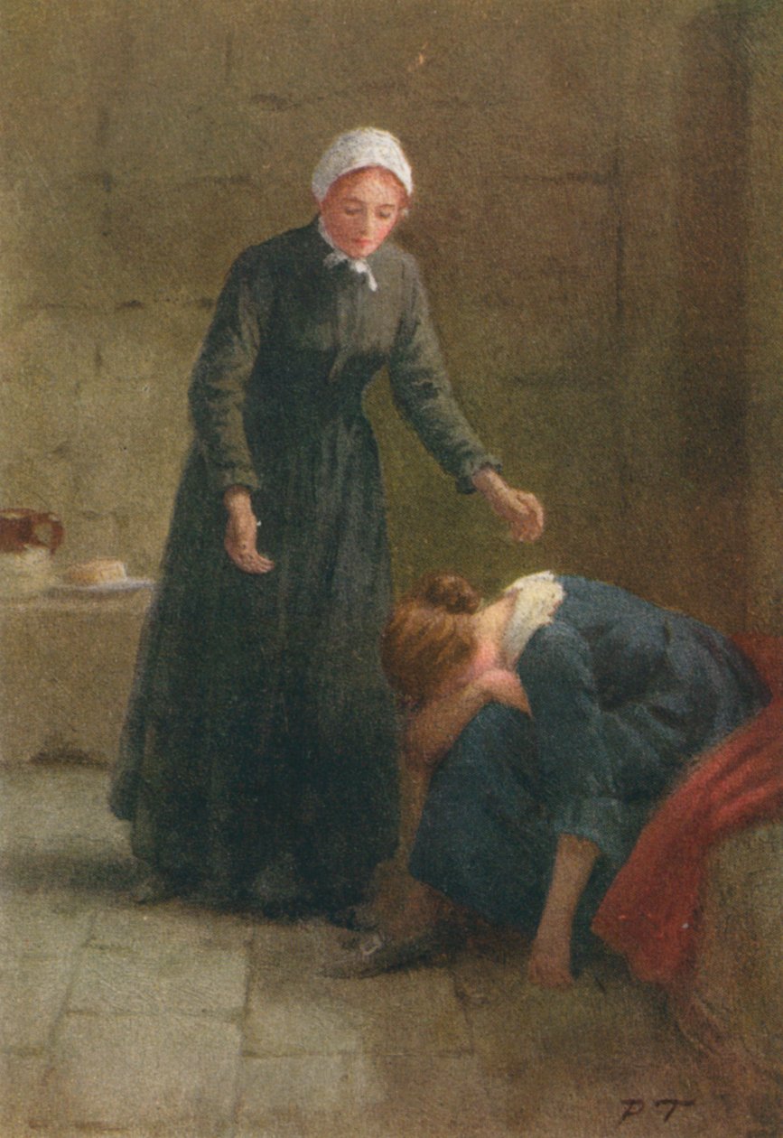 Ilustrace k Adamu Bedeovi od George Eliotové (barevná litografie) od Percy Tarrant