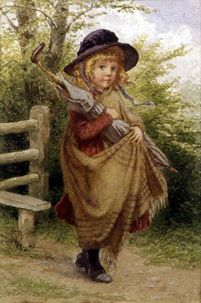 Deštník dívka od Percy Tarrant