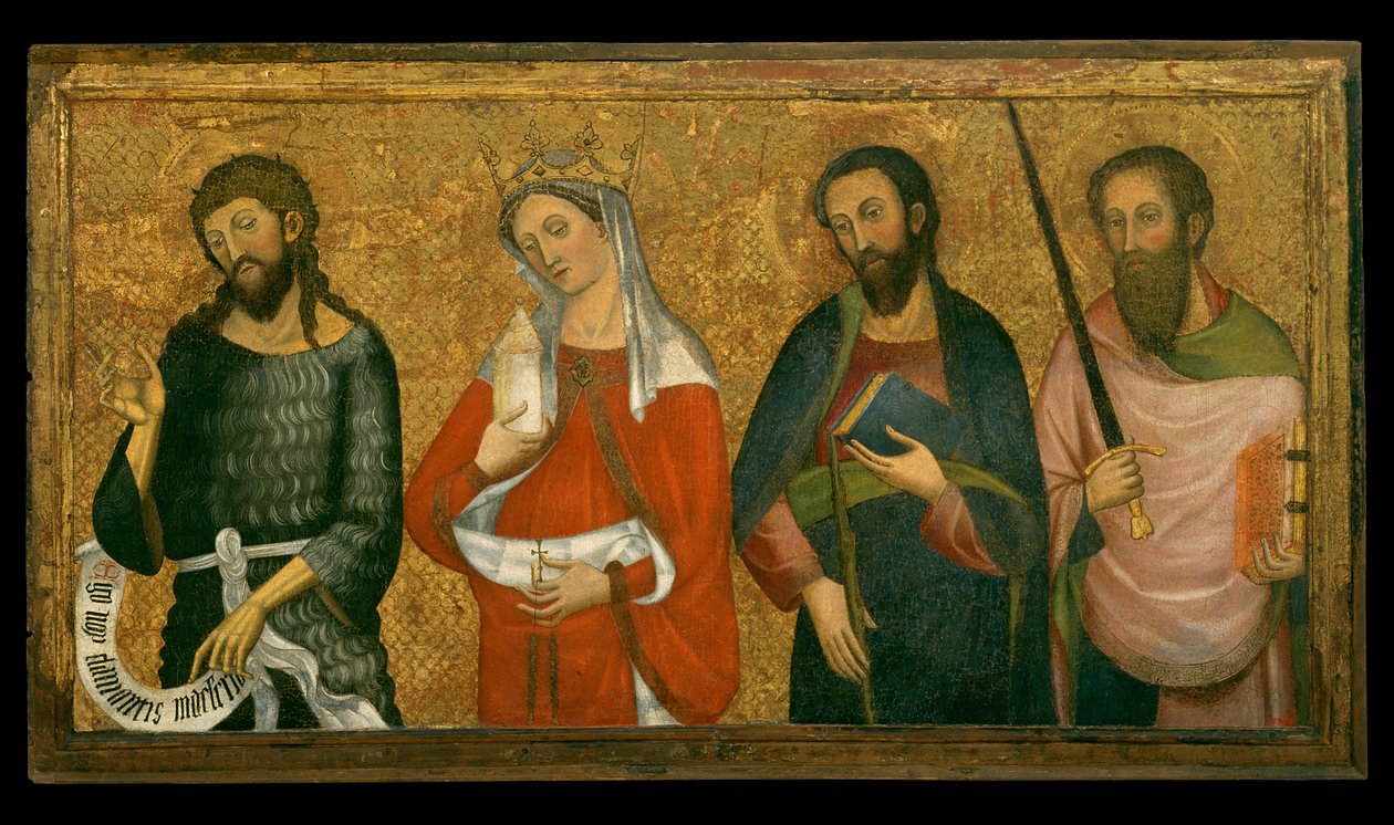 Svatý Jan Křtitel, Svatá Máří Magdaléna, Svatý Jakub Méně a Svatý Pavel od Pere Serra