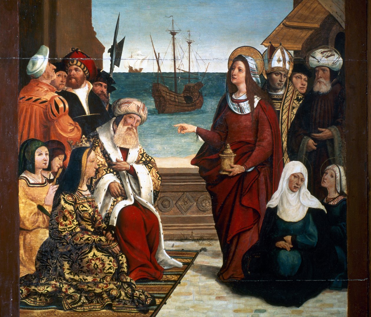 Oltářní obraz Máří Magdalény, detail od Pere Mates