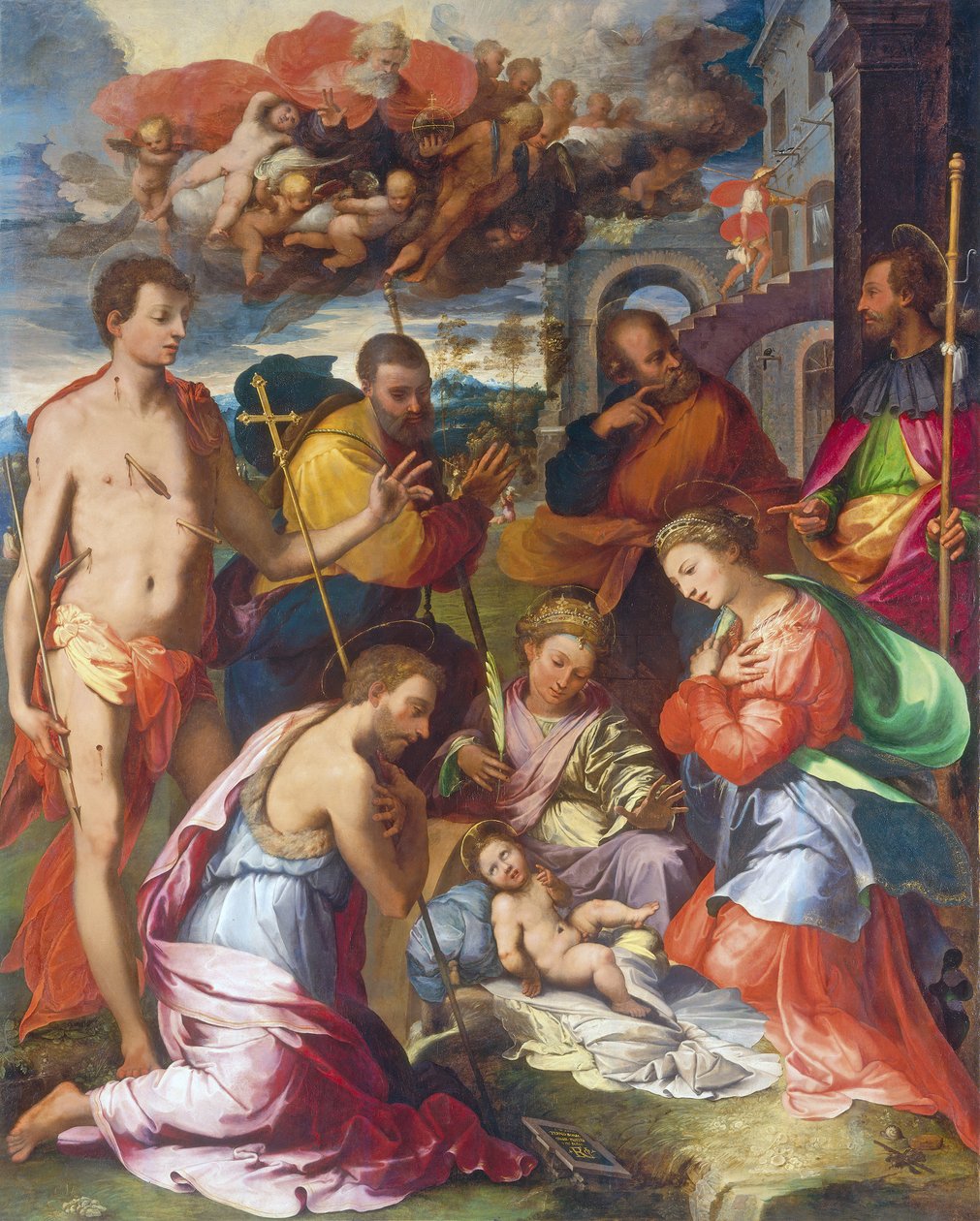 Narození Páně, 1534 od Perino del Vaga
