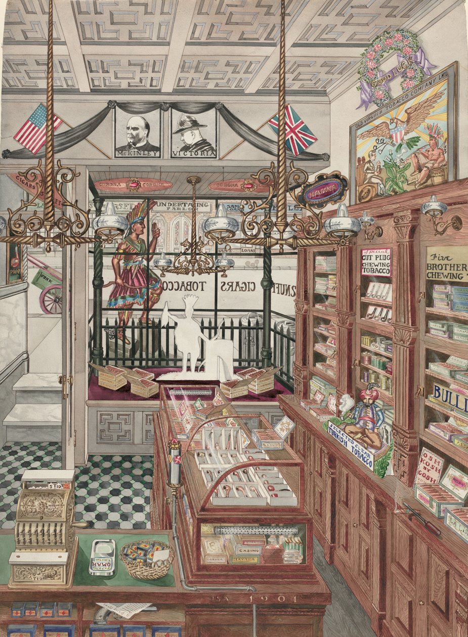 Obchod s doutníky, 1901 od Perkins Harnly