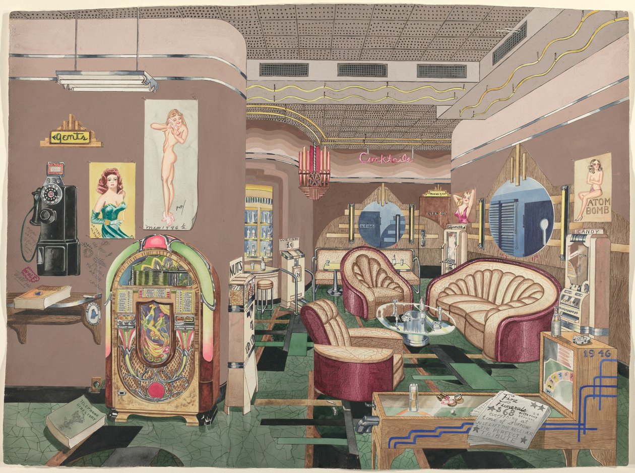 Cocktail Lounge, 1946 od Perkins Harnly