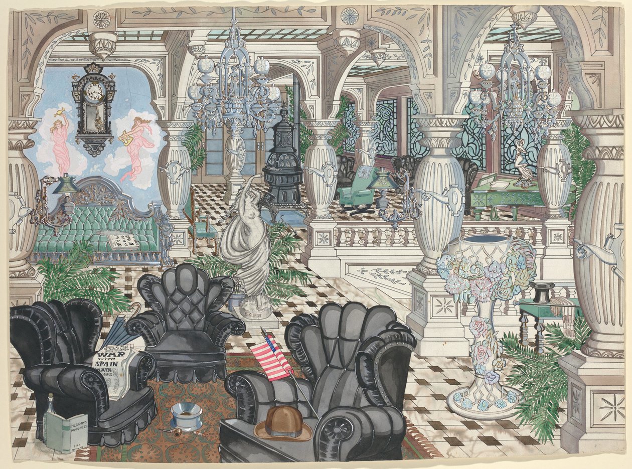 Foyerův mužský klub, 1880-1910 od Perkins Harnly
