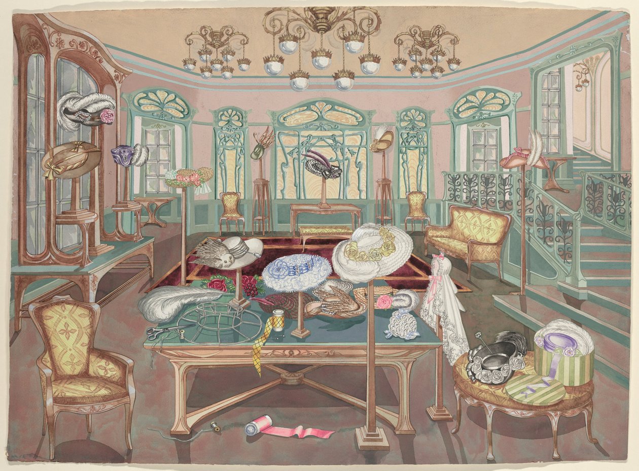 Millinery Shop, 1905 od Perkins Harnly