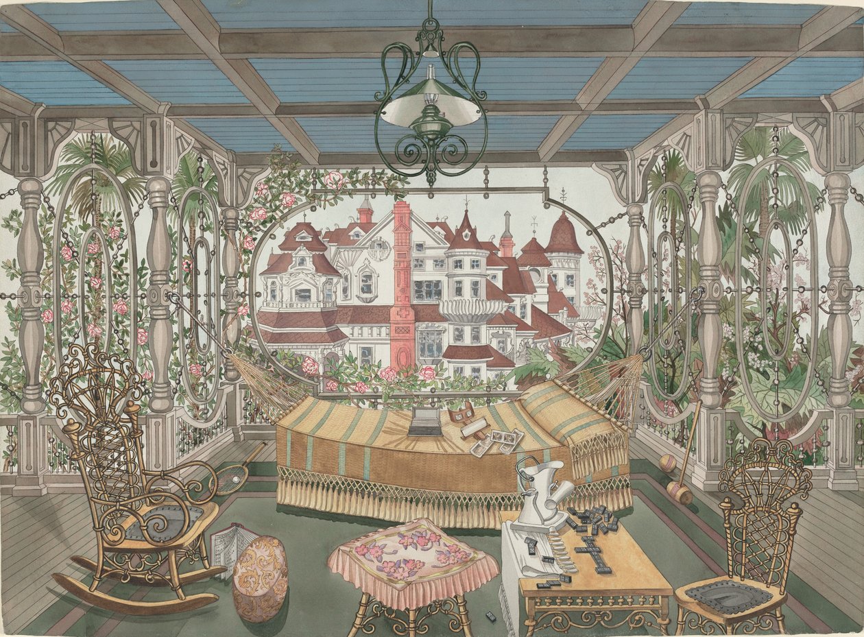 Veranda, 1885 od Perkins Harnly