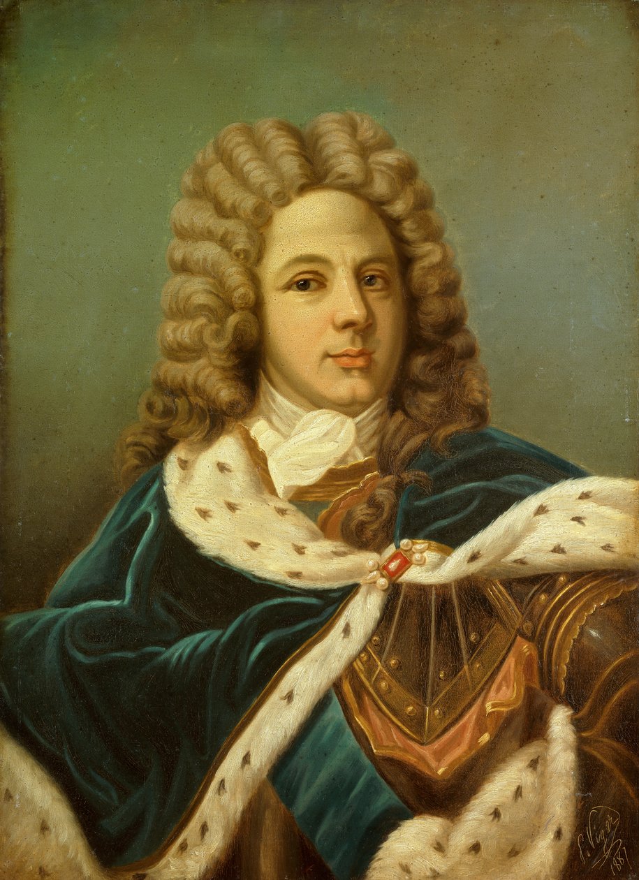 Portrét Louise de Rouvroy, vévody ze Saint Simon (1675-1755) Pamětní malba od Perrine Vigger Du Vigneau (? 1894). 1887. Rozměr 0,75 x 0,54m od Perrine Viger du Vigneau