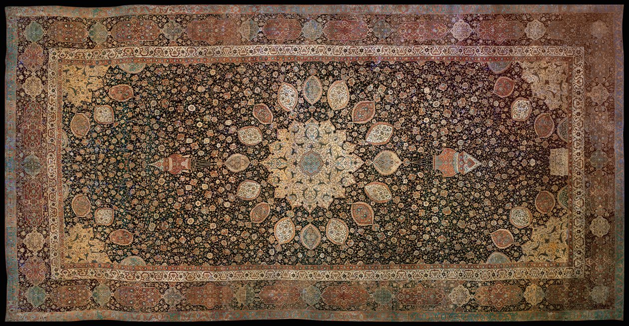 Ardabil koberec vyrobený pro mešitu v Ardabil, Írán, 1530 (textil) od Persian School