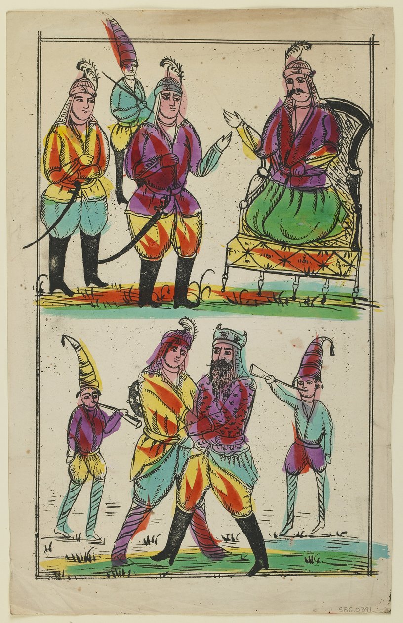 Scéna z "Shahnama" od Persian School