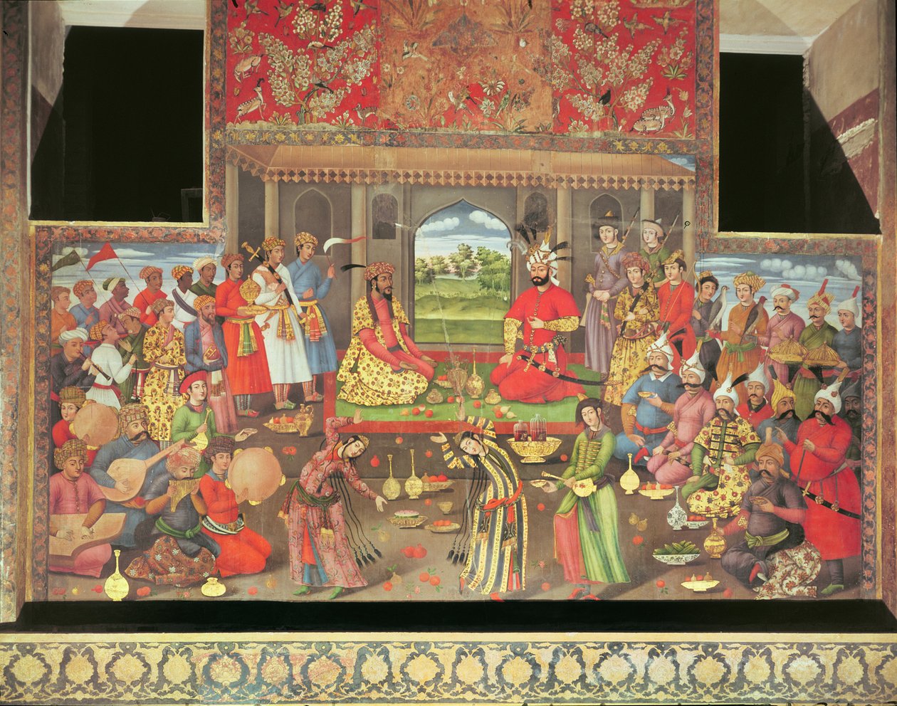 Recepce pro velvyslance Velkého Moghula na dvoře šáha Tahmaspa, 1573-76 od Persian School