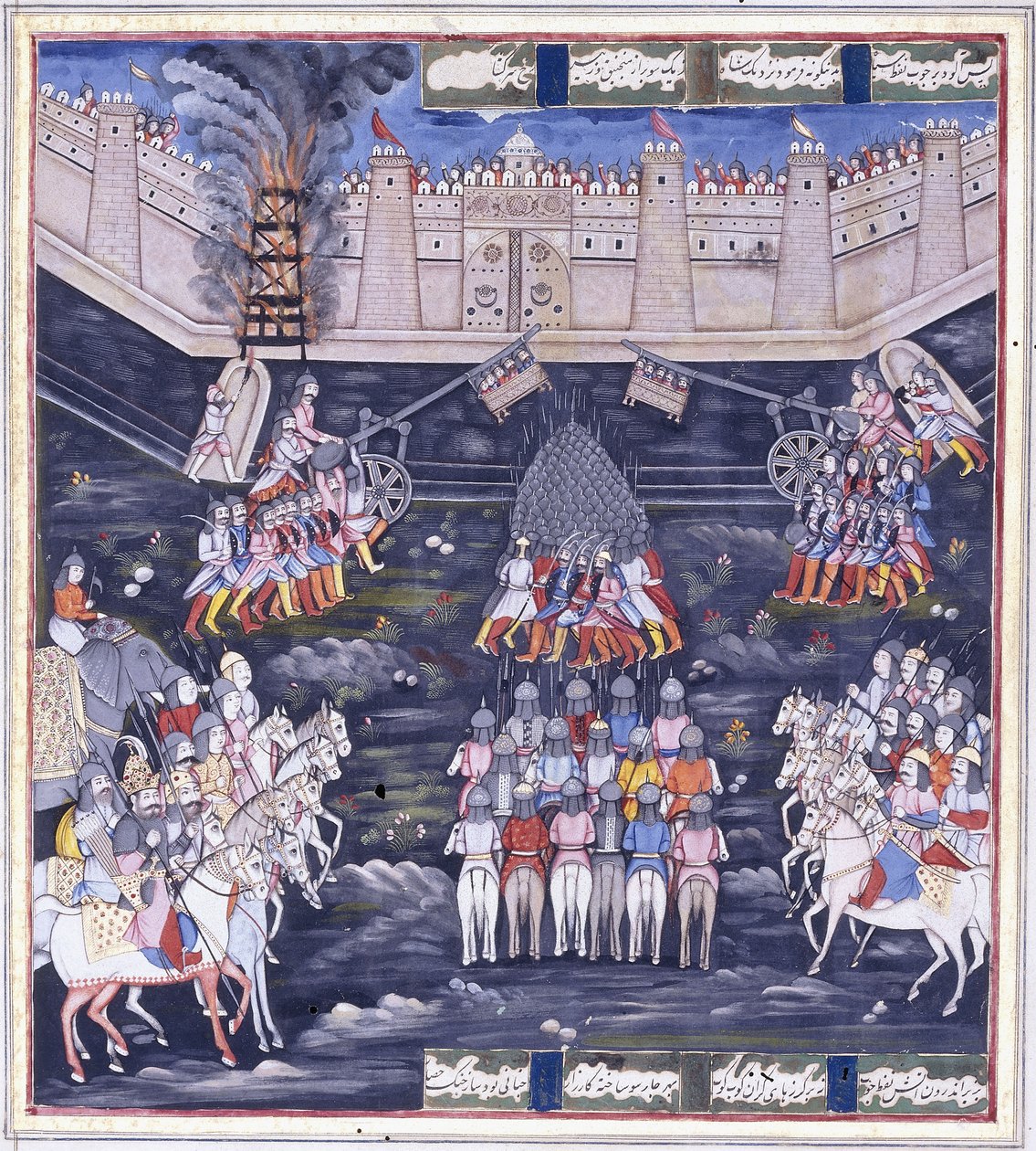 Obléhání, polovina 19. století od Persian School