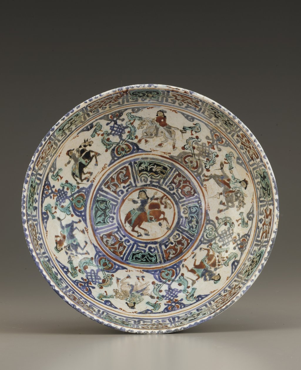 Bowl, Kashan, Írán, dynastie Saljuq, konec 12.-začátek 13. století (keramika) od Persian School