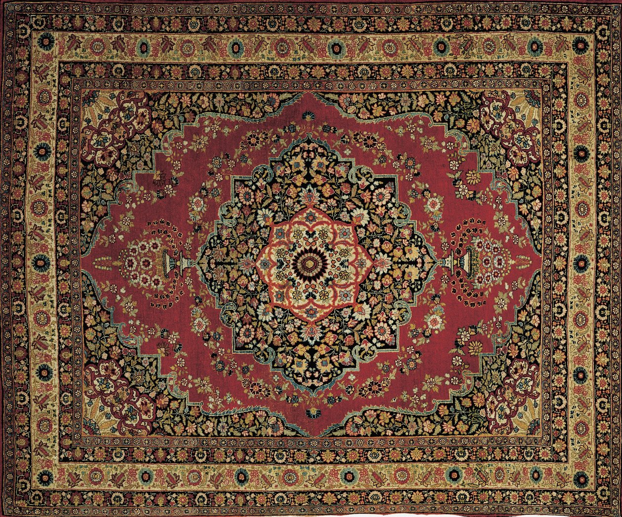 Detail koberce Tabríz Hadži Džalílí, Írán od Persian School