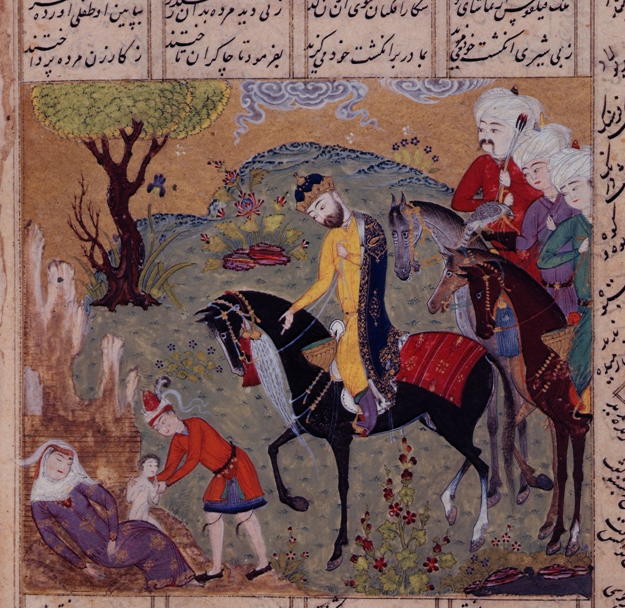Fol.306v The Birth of Iskandar, from 