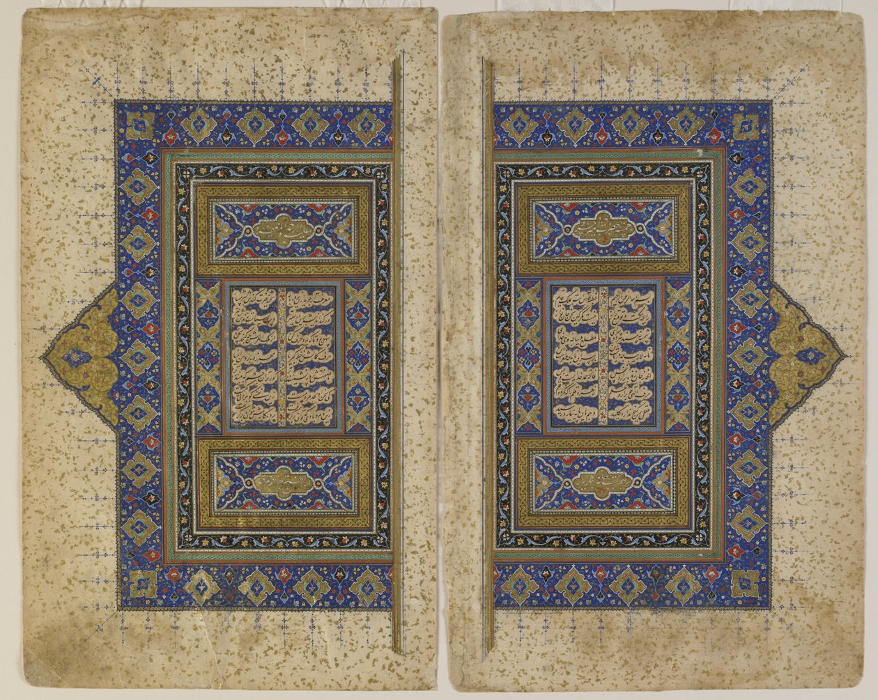 Frontispis z Khamsy (kvintet) od Persian School