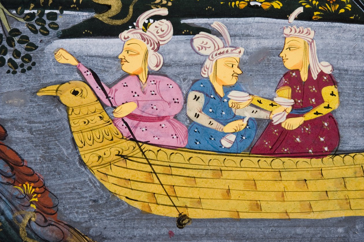 Lovecká scéna (neprůhledné wc na papíře) (detail 272918) od Persian School