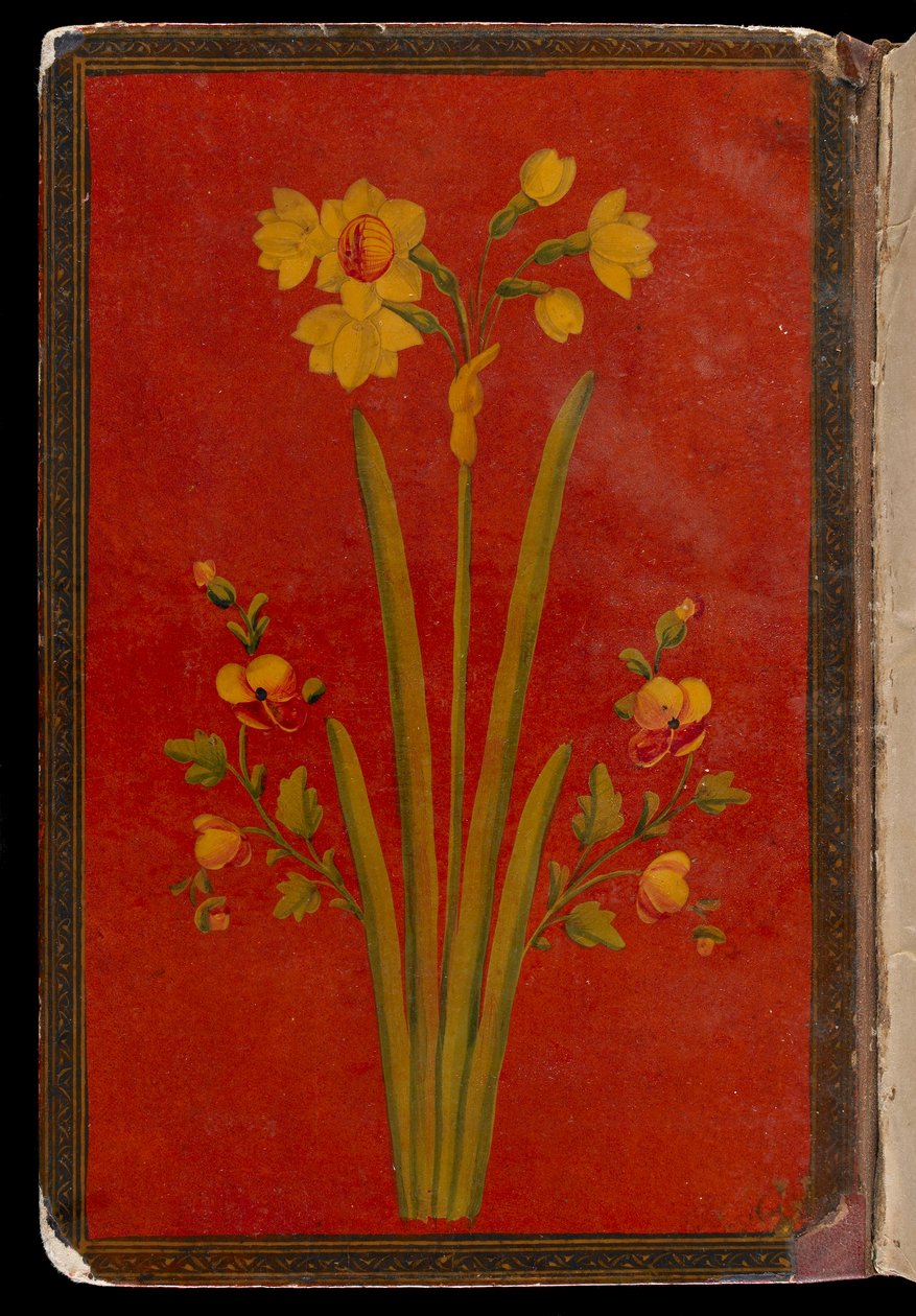 Khamsa (kvintet) od Nizamiho († 1209) Shiraz, Fars, pravděpodobně Írán, 1433-34 (neprůhledný akvarel, inkoust a zlato na papíře) od Persian School
