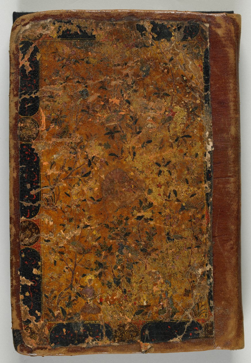 Původní vazba z S1986.44.1, možná Tabriz, Iran, Safavid period, 1549-50 (neprůhledný akvarel a lak) od Persian School