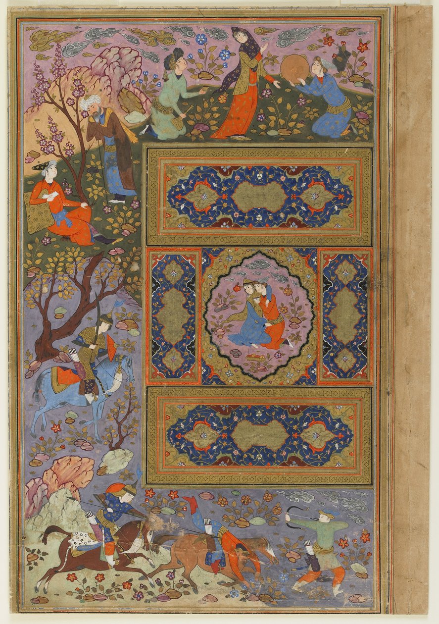 Dvojice milenců, cca 1590-1610 od Persian School