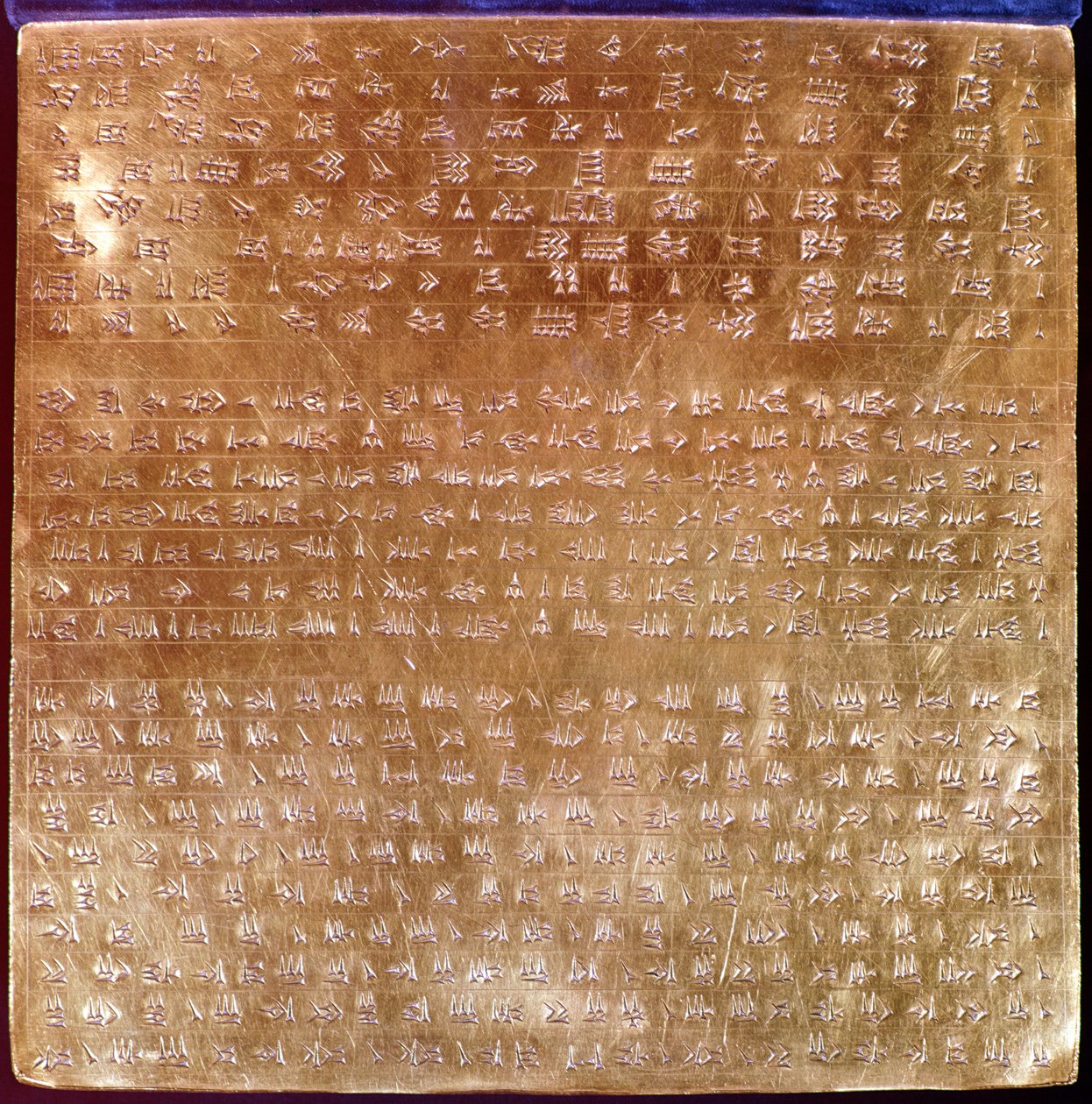 Plaketa Daria I. (521-486 př.nl) 550-500 př.nl (zlato) od Persian School
