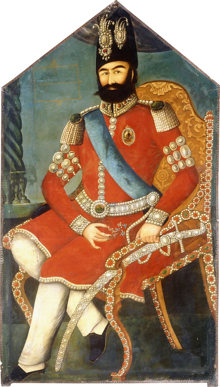 Portrét Muhammada Shaha, c. 1850 od Persian School