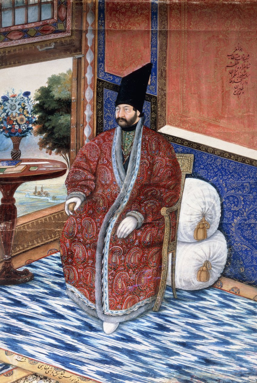 Portrét prince Ardshira Mirzy, kolem roku 1852-3 od Persian School