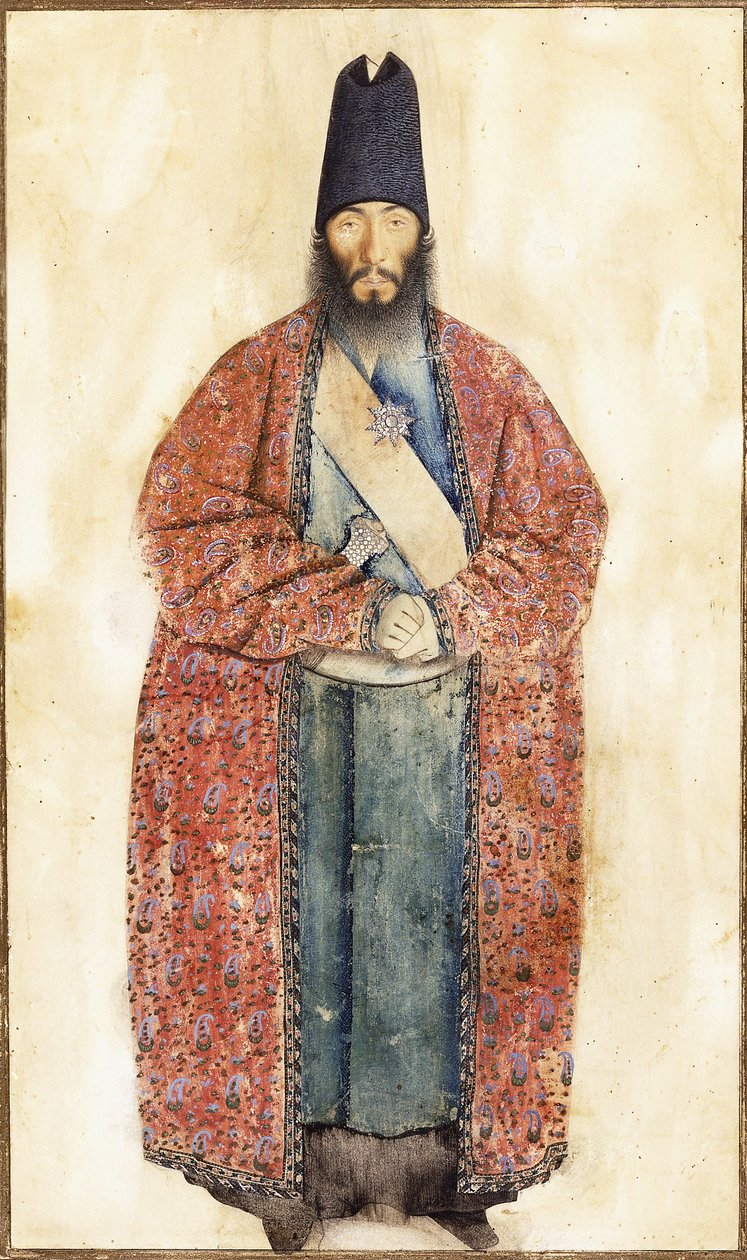 Portrét zesnulého Sam Khan Ilkhani, 19. století od Persian School