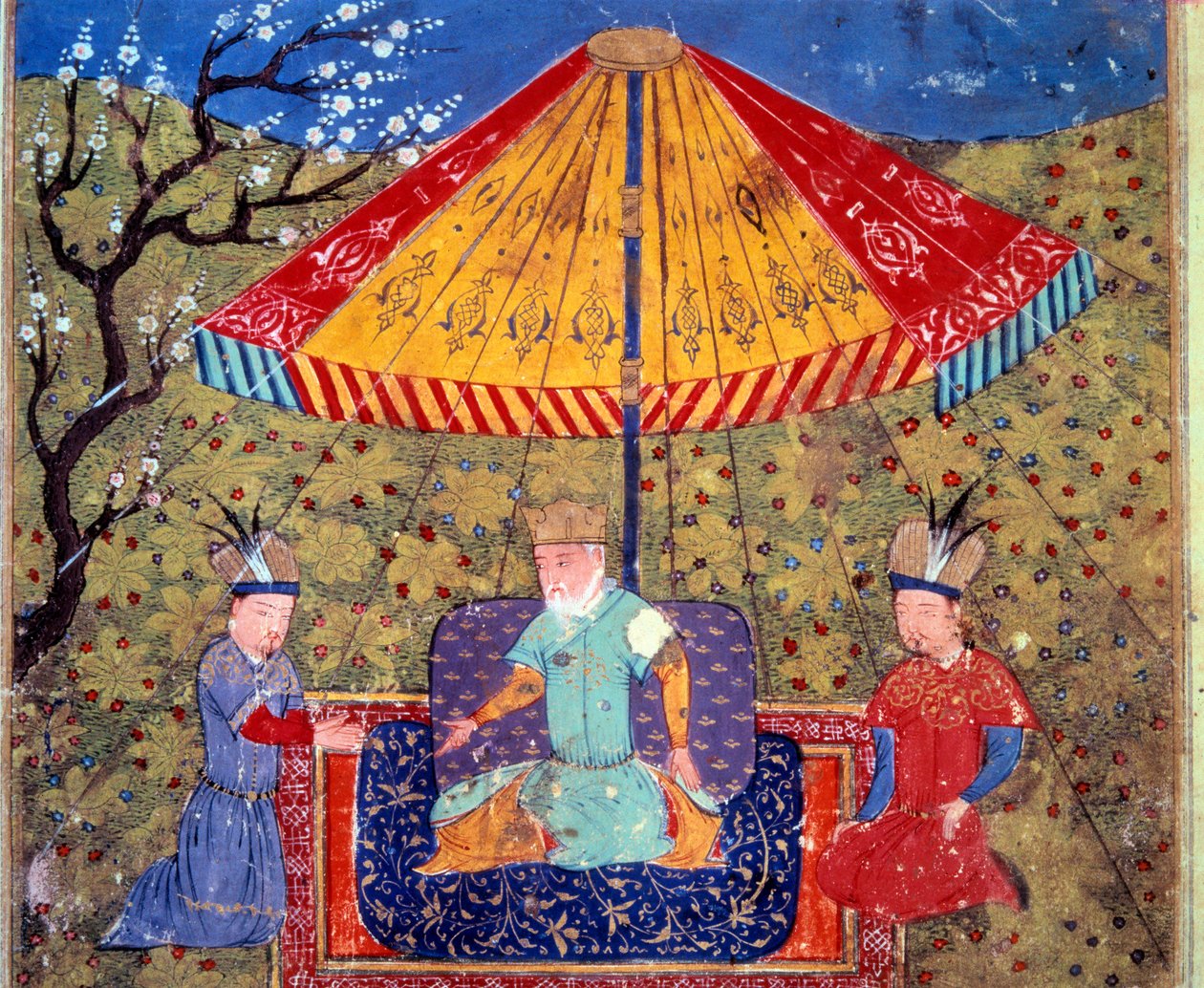 Zastoupení mongolského císaře Čingischána (Djengiz Khan od Persian School