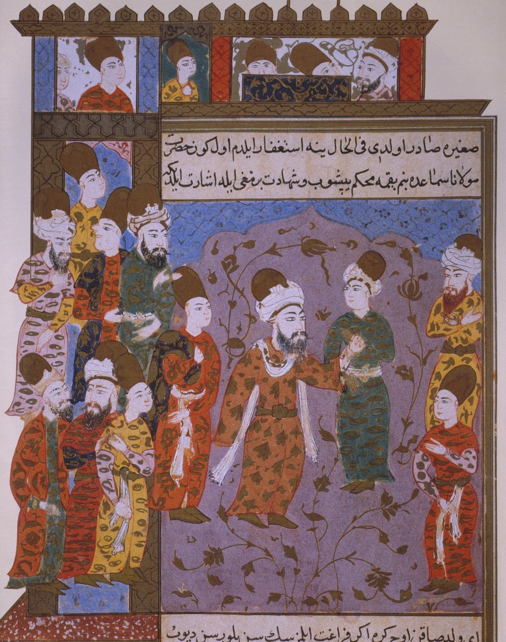 Rumi varoval svého syna Veleda před hříchem, konec 16. století od Persian School