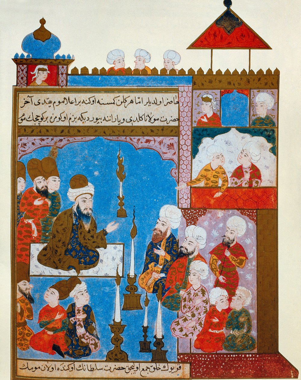 Svíčka Rumis je stále zapálená, konec 16. století od Persian School