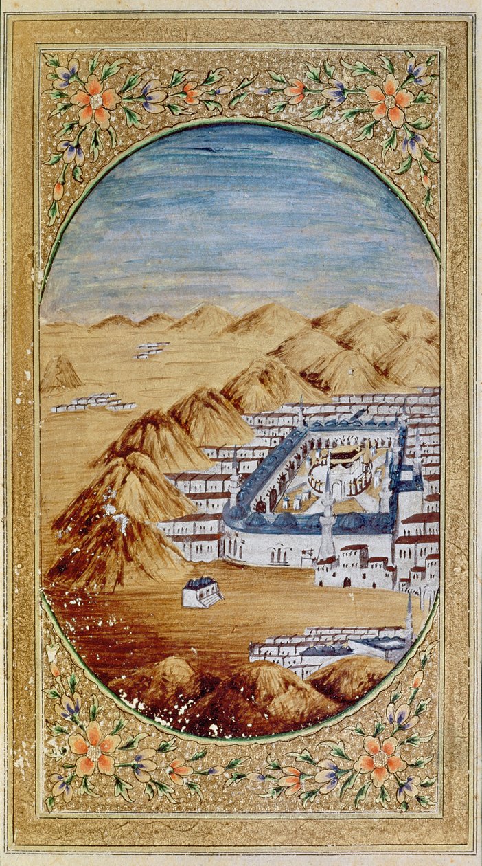 Supplement Persan 1389 fol.39 Hrob proroka v Medíně od Persian School