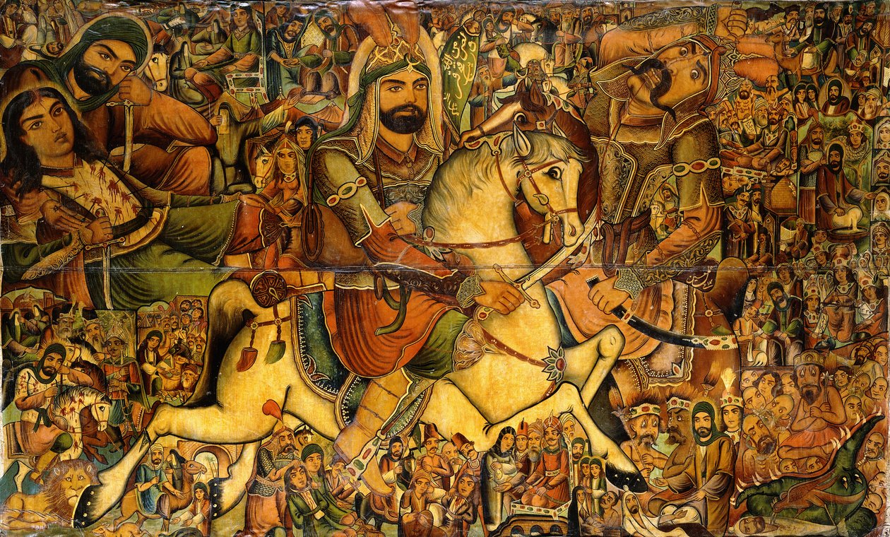 Bitva u Karbaly, 19. století od Persian School