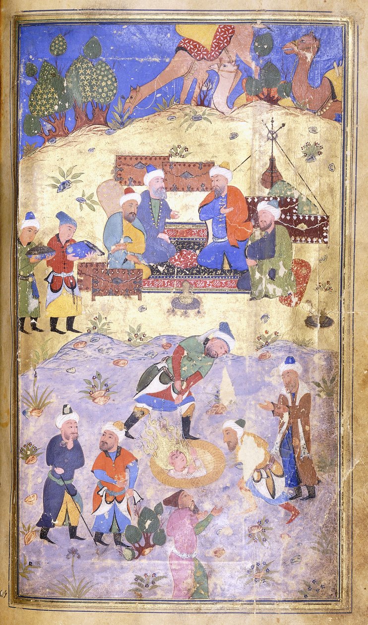 Yusuf Being Rescue from the Pit, c.1492-3 od Persian School