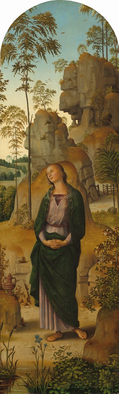 Ukřižování s Pannou Marií, svatým Janem, svatým Jeronýmem a svatou Marií Magdalenou..., c. 14821485 od Perugino