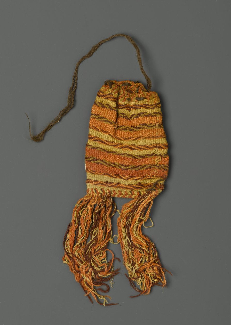 Coca Bag, z jižního pobřeží Peru, 1000-1500 (tkanina) od Peruvian School