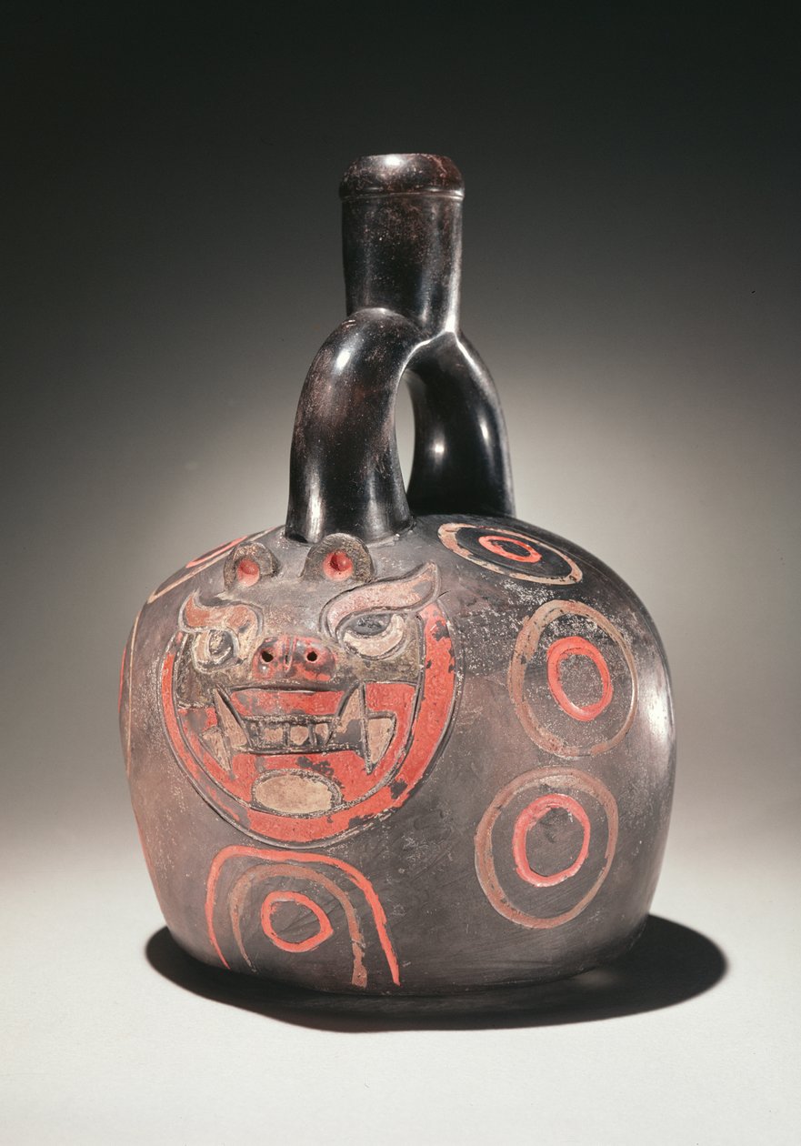 Nádoba s pumou, kultura Chavin, cca 90 př. n. l. (keramická) od Peruvian School