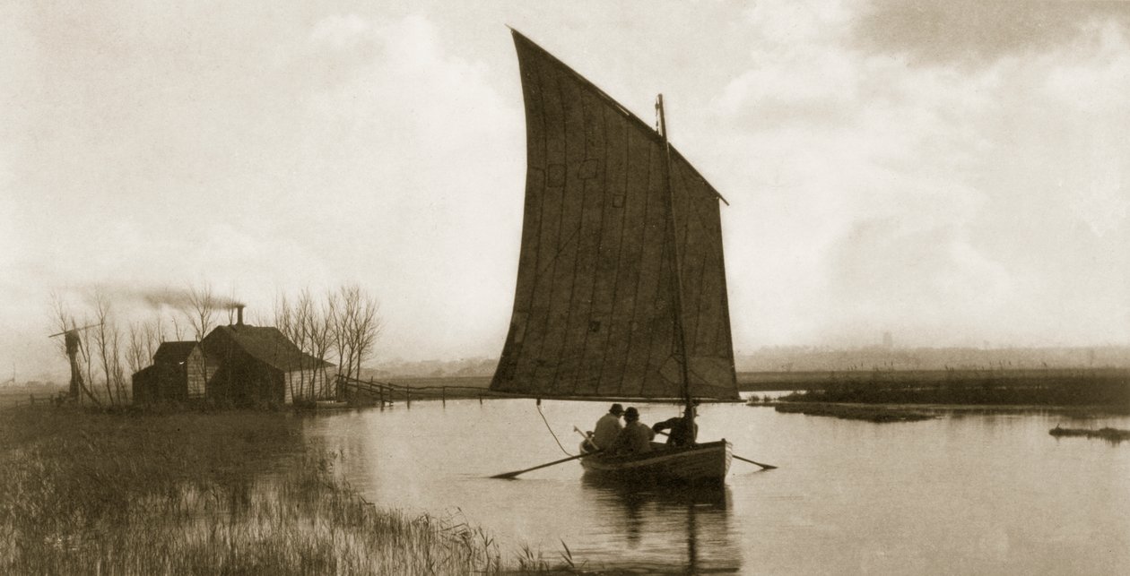 Starý a nový řád, Život a krajina na Norfolk Broads, cca 1886 od Peter Emerson und Thomas Goodall
